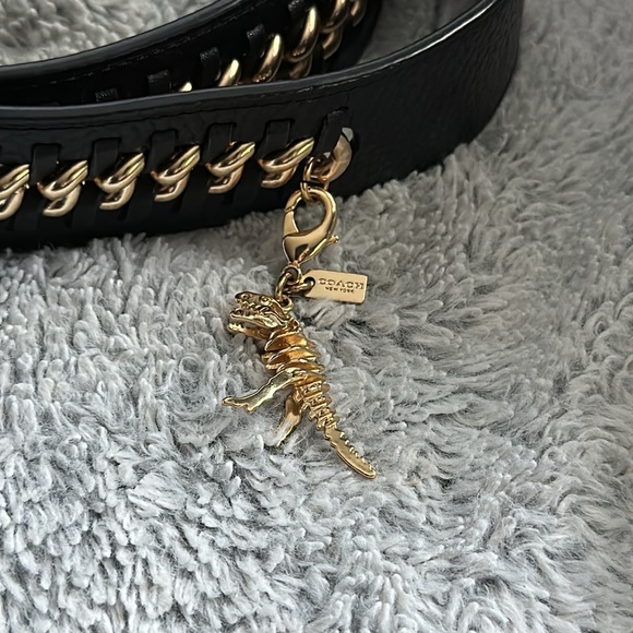 Coach Novelty Strap with Chain and Rexy Charm - Picture 3 of 11
